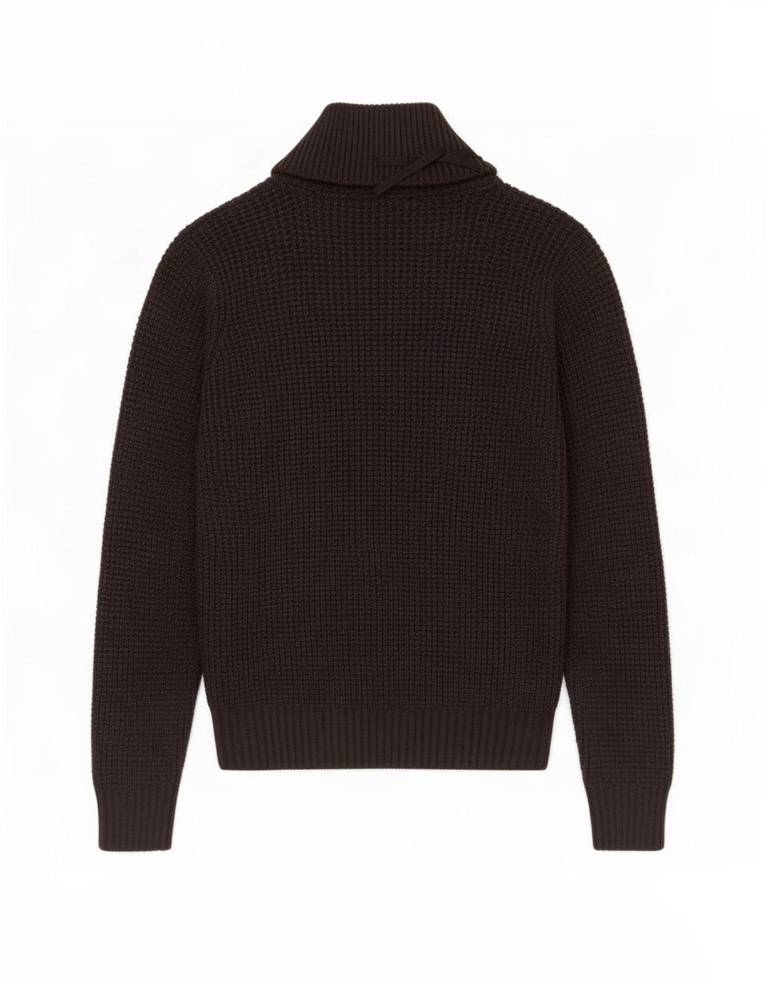 ONE WAY Pull Col Châle Homme Laine Gris Moyen