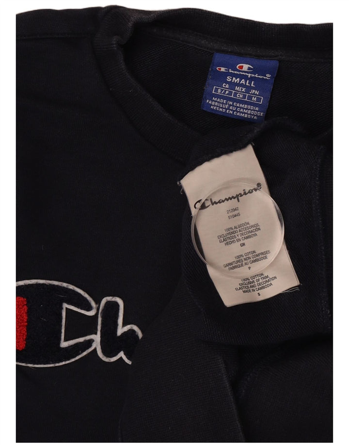 Champion Sweat-shirt graphique pour homme en coton bleu marine Taille S