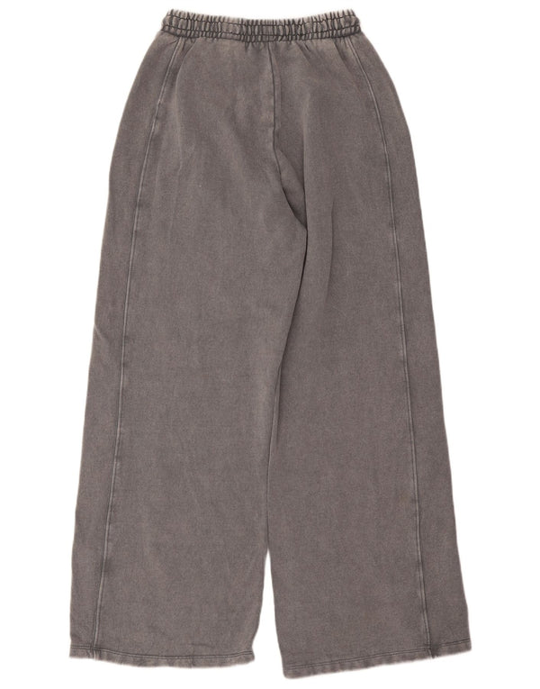 Zara Pantalon de survêtement large pour femme UK 12 Gris moyen