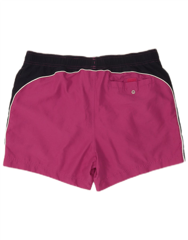 Champion Short de bain graphique pour homme, grand, violet, color block, polyester