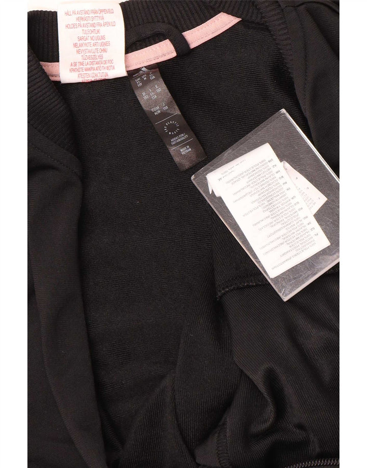 Veste de survêtement Adidas Fille 11-12 ans Noir Polyester
