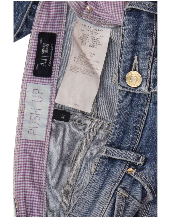 ARMANI Femme Jean Skinny W30 L30 Bleu Coton