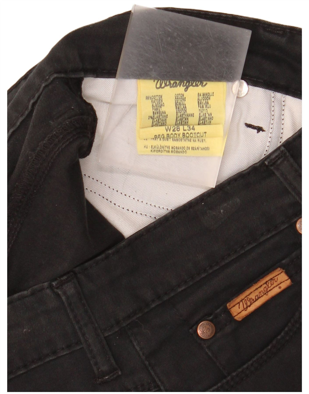 WRANGLER Jean Bootcut Femme W28 L30 Coton Noir