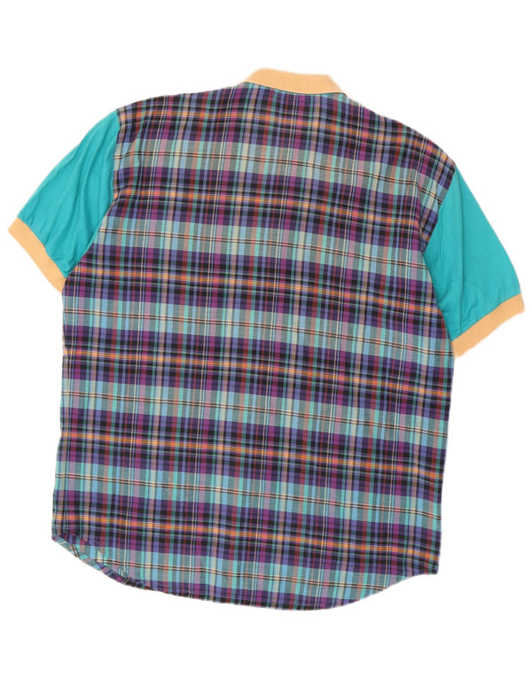AUSTRALIAN L'ALPINA Mens Short Sleeve Shirt IT 52 Large Multicoloured Check