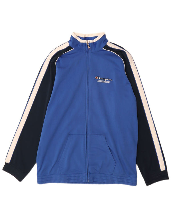 Champion Veste de Survêtement Garçon 13-14 Ans XL Bleu Colorblock