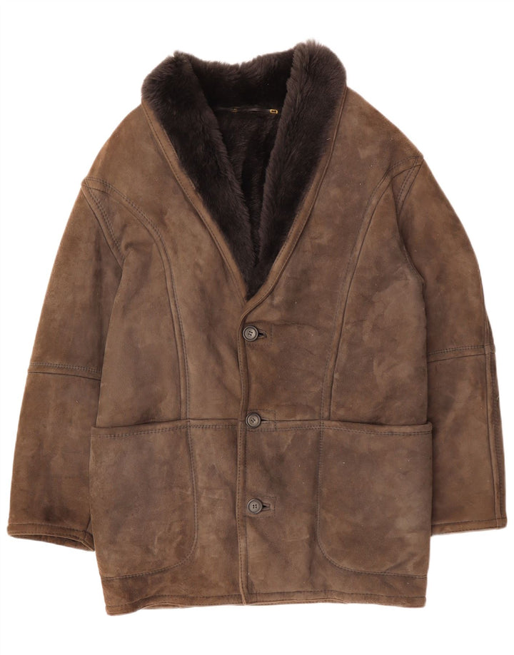 CONBIPEL Veste Shearling Homme IT 48 Marron Moyen
