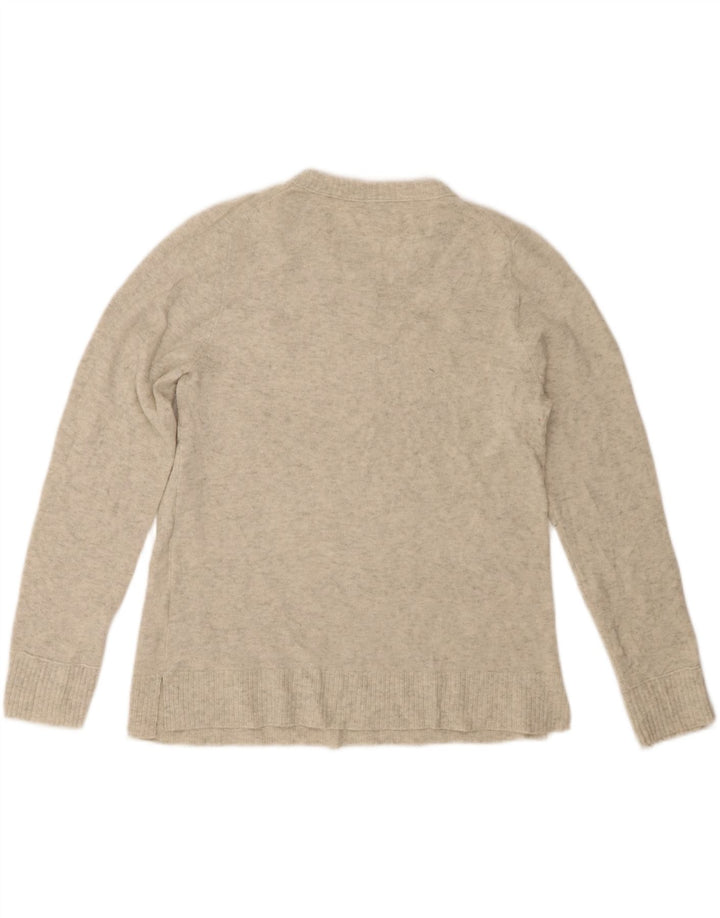 J. Crew Pull ras du cou pour femme UK 16 Large Gris Acrylique