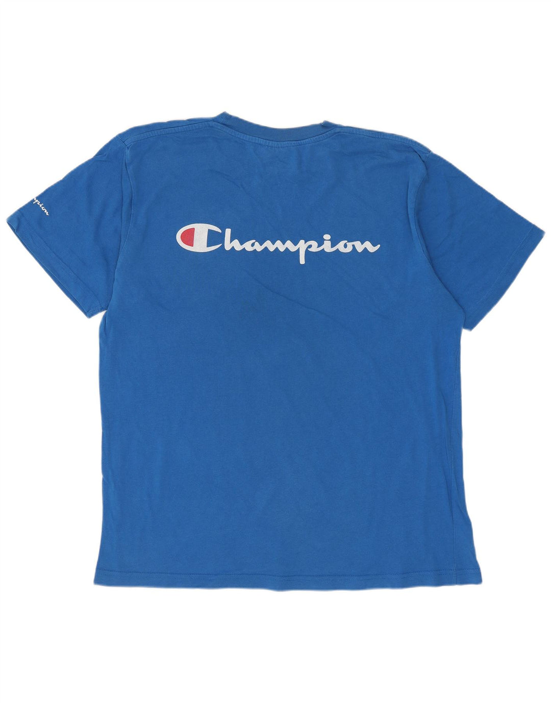 CHAMPION T-Shirt Graphique Homme Grand Bleu Coton