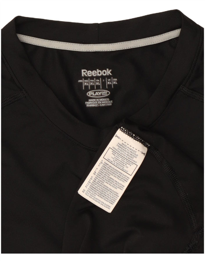 Reebok T-Shirt Homme Top XL Noir Polyester