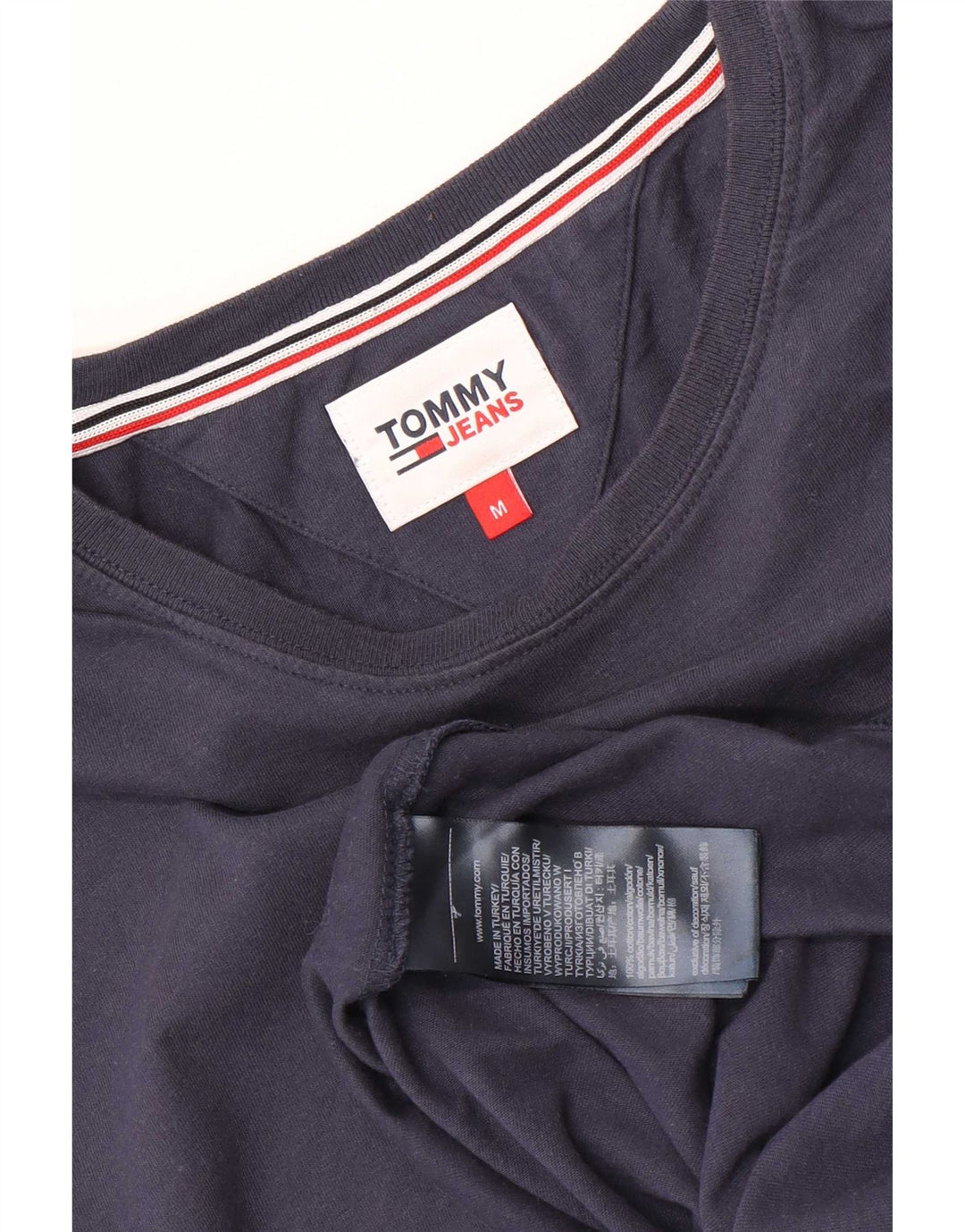 Tommy Hilfiger T-Shirt Homme Bleu Marine Moyen Coton