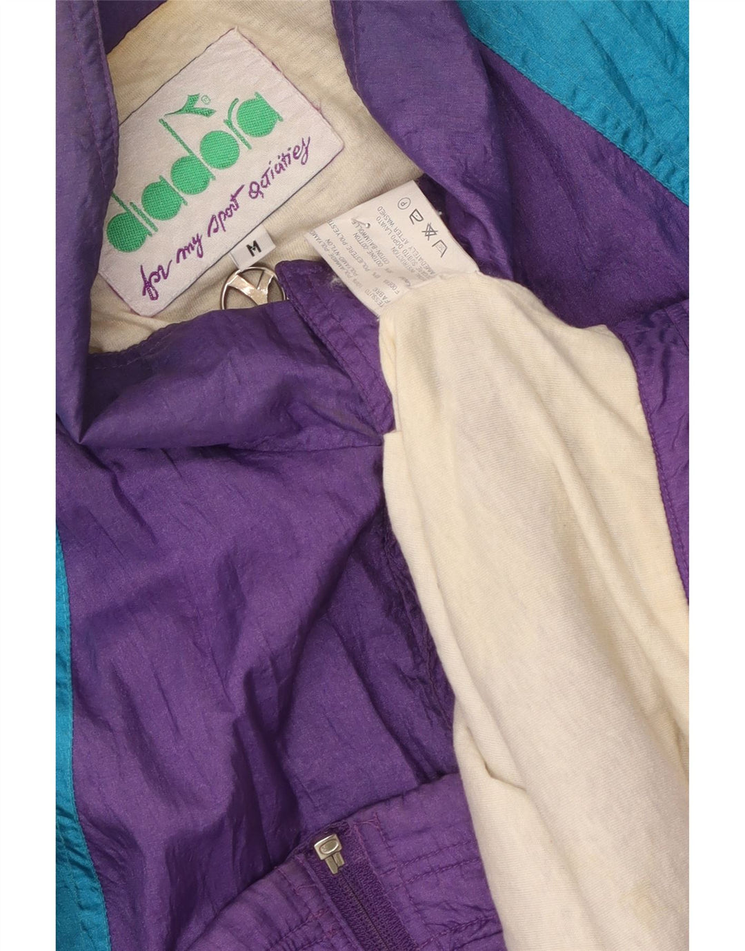 Diadora Veste de Survêtement Homme Violet Moyen Colourblock Polyamide