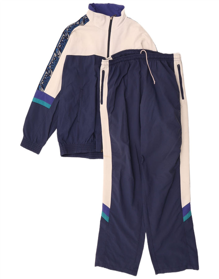 Asics Survêtement complet graphique pour hommes IT 52 Large bleu marine colour block