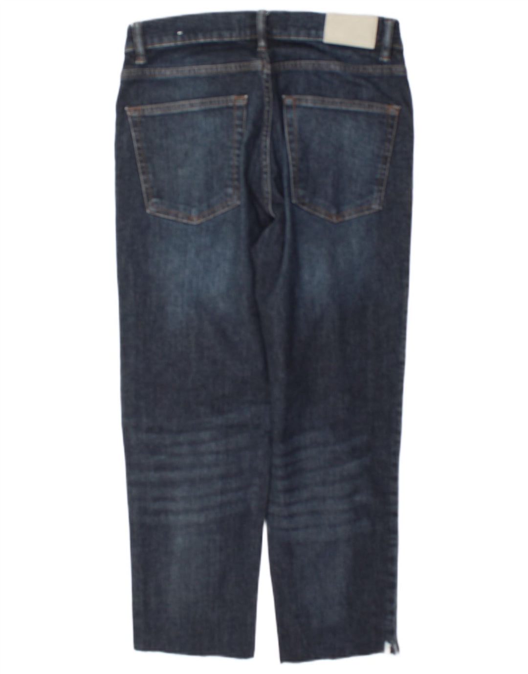 Zara Femme Jean Court W32 L24 Bleu Marine