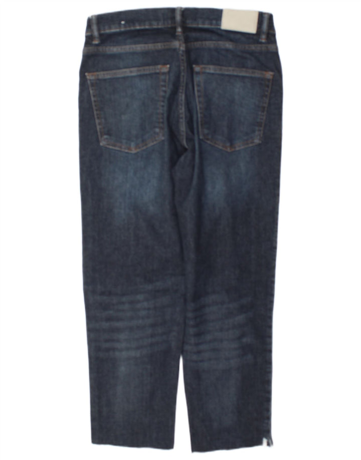 Zara Femme Jean Court W32 L24 Bleu Marine