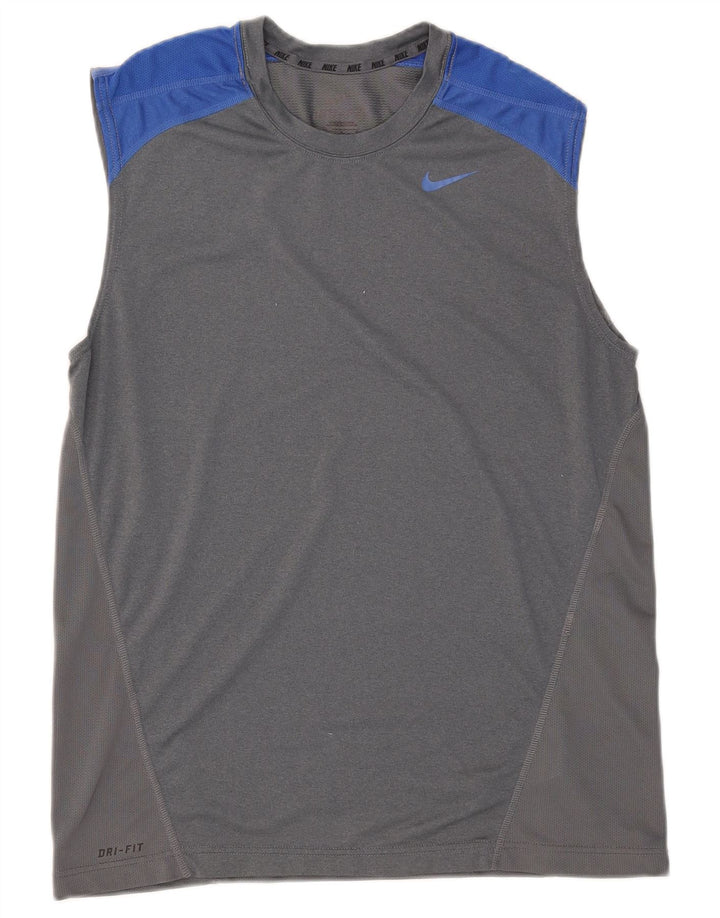 Nike Homme Dri Fit Débardeur Gris Moyen Colorblock Polyester