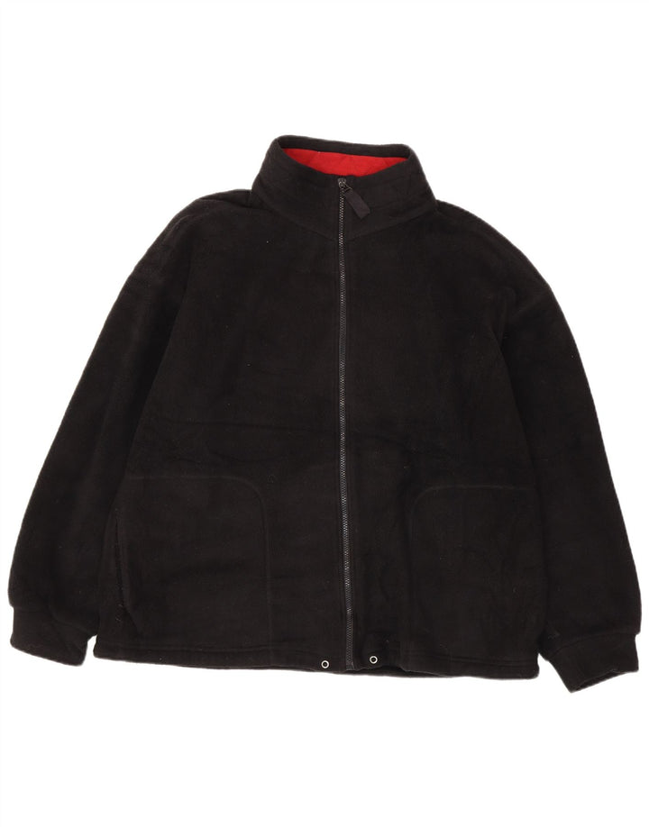Marks & Spencer Veste polaire surdimensionnée pour femme UK 16 Large Noir Polyester