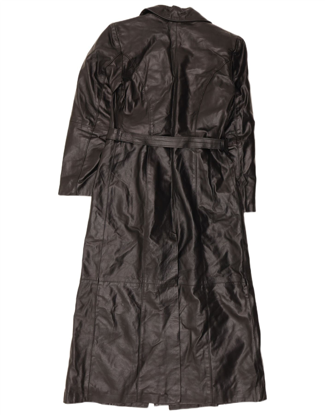 manteau en cuir femme vintage IT 42 Cuir noir moyen
