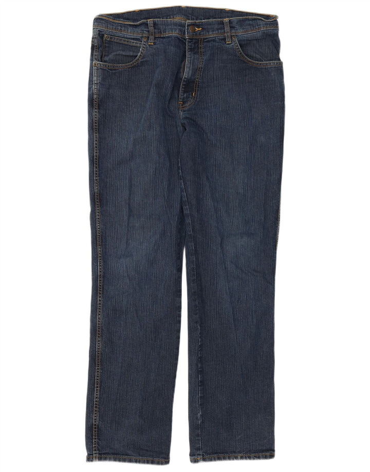 Wrangler Jean droit coupe droite W38 L32 en coton bleu pour homme