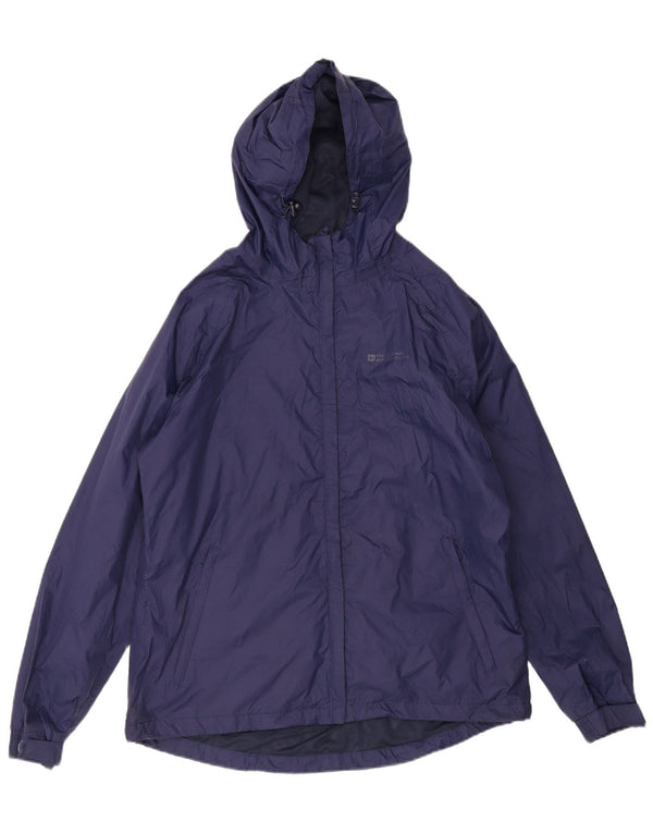 Mountain Warehouse Veste de pluie à capuche pour femme UK 16 Large Bleu marine Nylon
