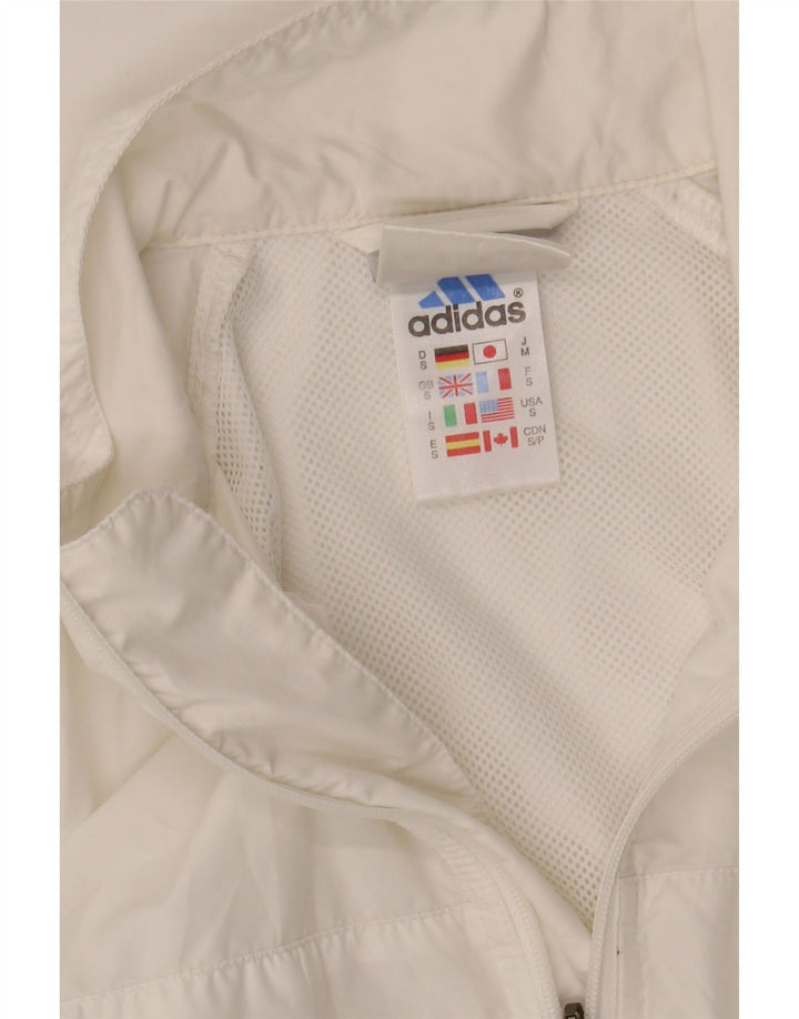Adidas Veste de survêtement pour homme Petit Blanc Polyester