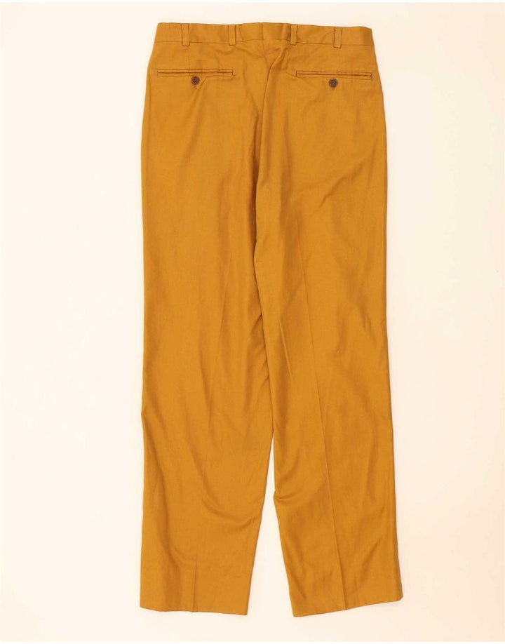 vintage Mens 2 Bouton 2 Pièces Costume IT 48 Moyen W32 L32 Coton Jaune