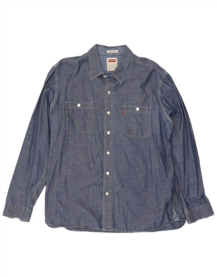 Levi's Chemise Coupe Standard XL Homme Bleu Marine