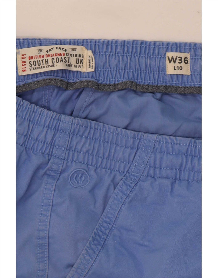 Fat Face Short Chino Homme Large W36 Bleu Coton