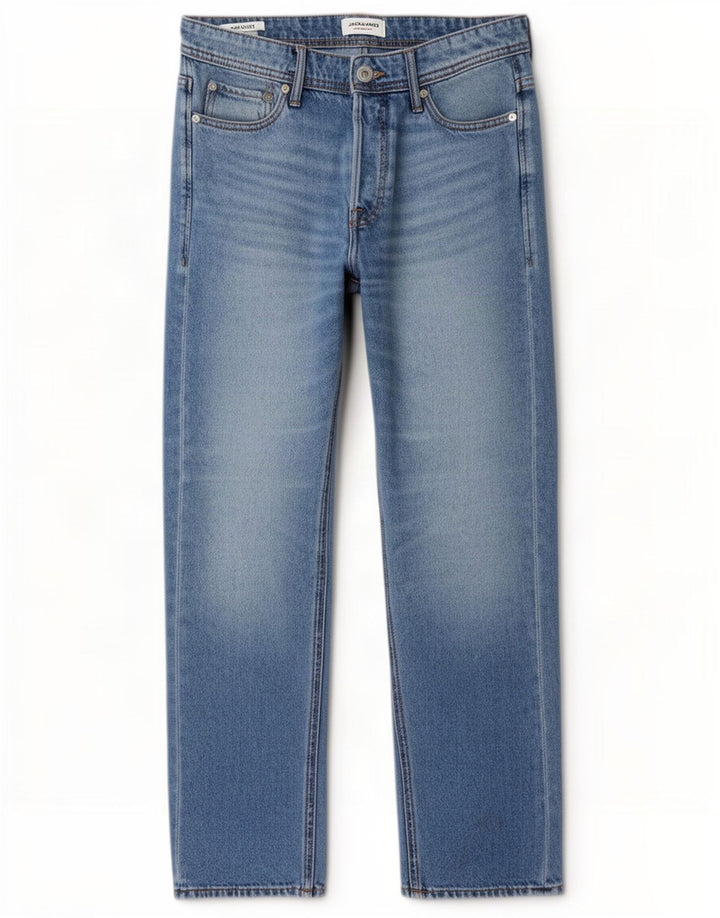 Jack & Jones Jean Droit Chris W30 L32 Homme Bleu Coton