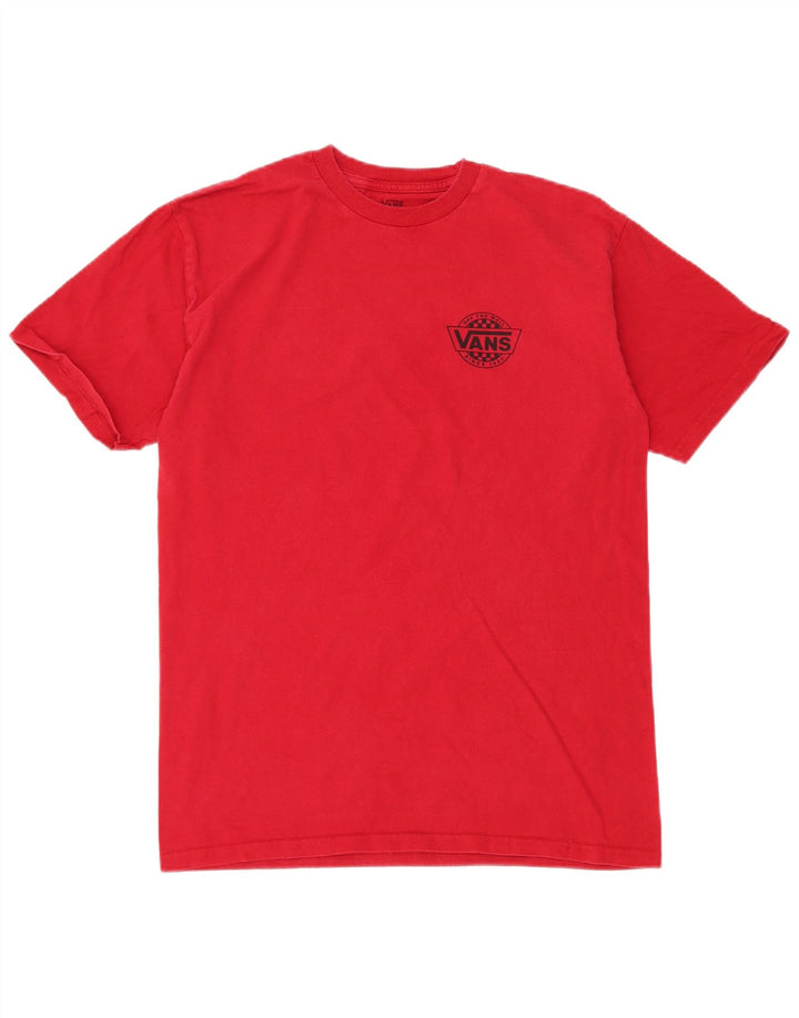 VANS T-Shirt Graphique Homme Rouge Moyen Coton