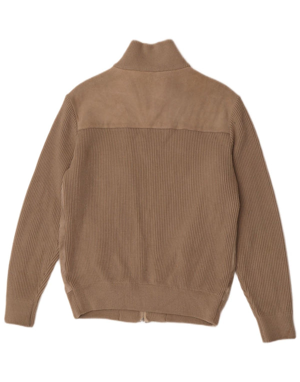 C&A Pull Cardigan en Daim pour Homme EU 52/54 Grand Beige Polyacrylique