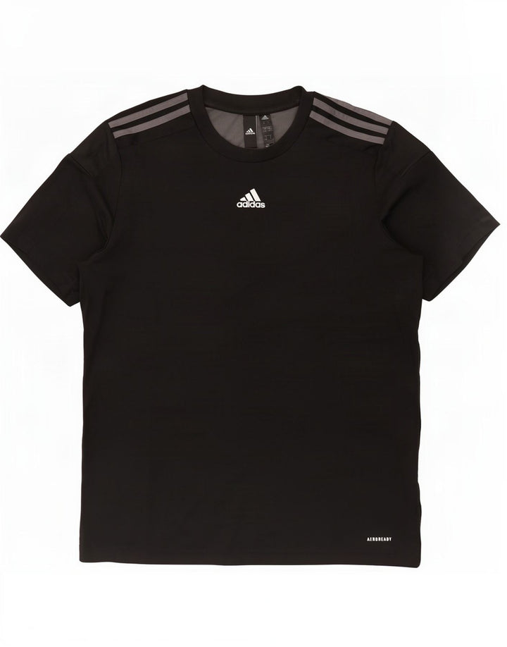 Adidas Hommes Aeroready T-Shirt Haut Noir Colorblock Polyester