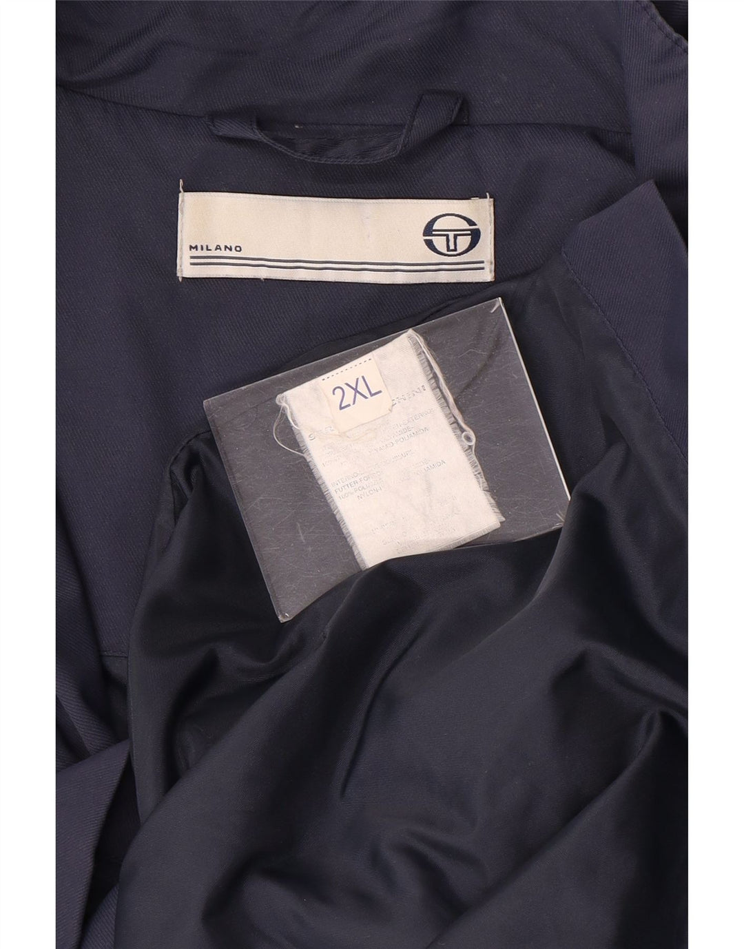 Sergio Tacchini Veste utilitaire pour homme UK 44 2XL Bleu marine Nylon