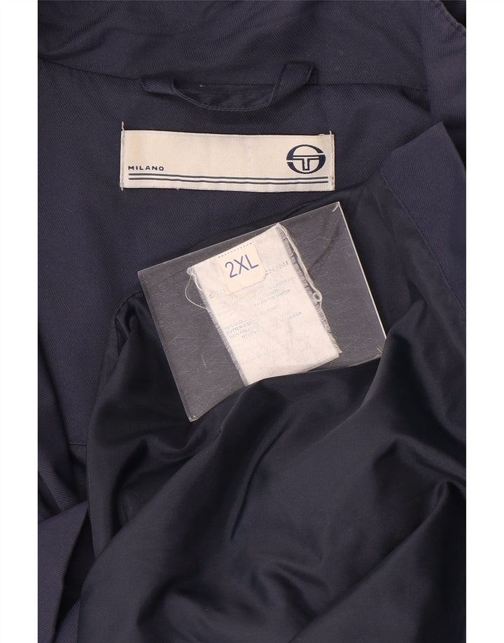 Sergio Tacchini Veste utilitaire pour homme UK 44 2XL Bleu marine Nylon