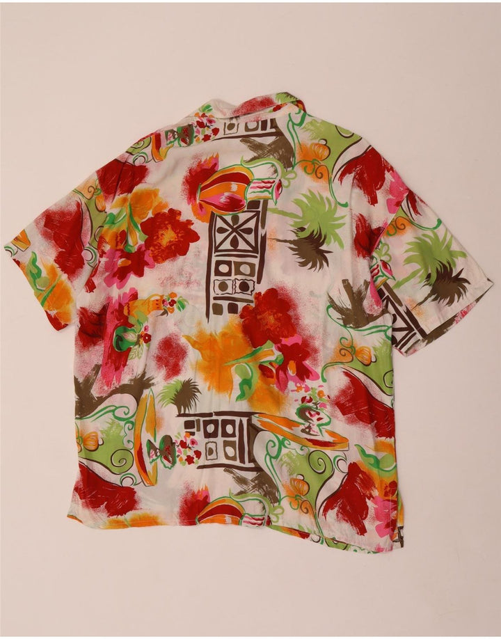 ACCORDO Chemise à manches courtes pour femme UK 44 Medium Multicolore Floral