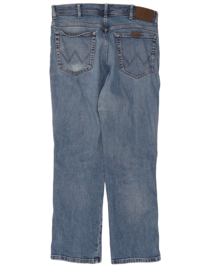 WRANGLER Jean droit coupe régulière homme W34 L30 bleu coton