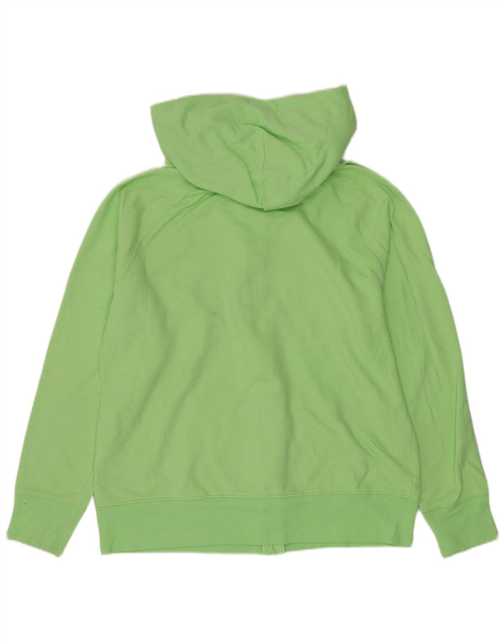 GAP Pull à capuche zippé graphique pour femme UK 16 Grand coton vert