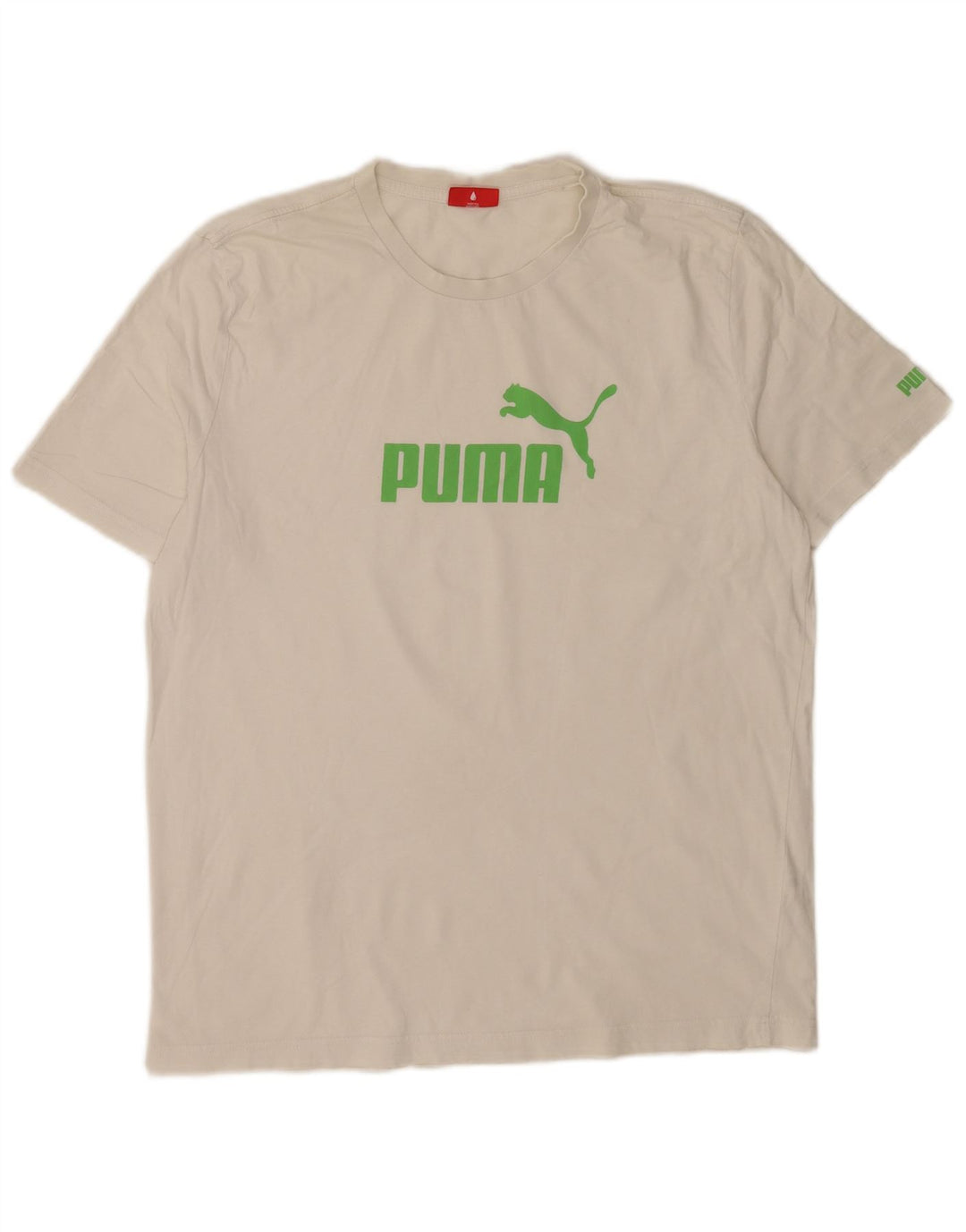 Puma T-Shirt Graphique Homme Blanc Taille L