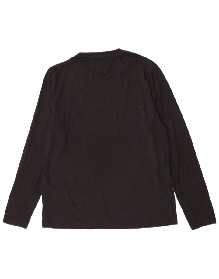 Chaps Haut graphique à manches longues pour hommes, grand coton noir
