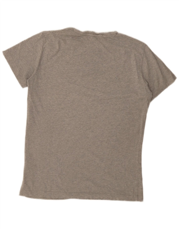 Calvin Klein T-shirt graphique pour hommes, grand, gris, coton