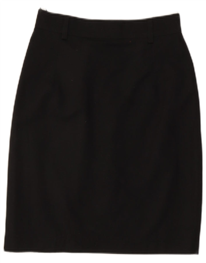 jupe crayon vintage femme petite W26 polyester noir