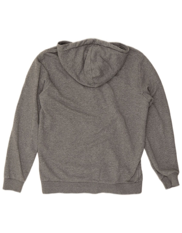 Puma Sweat à capuche zippé pour homme, petit, gris moucheté