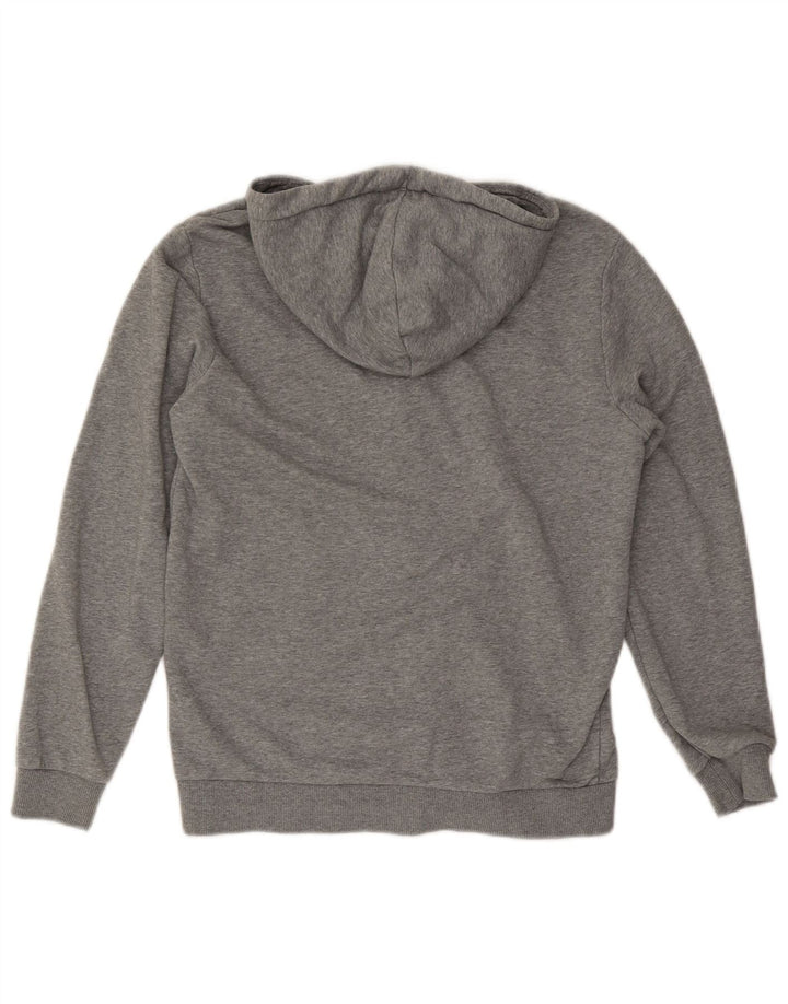 Puma Sweat à capuche zippé pour homme, petit, gris moucheté