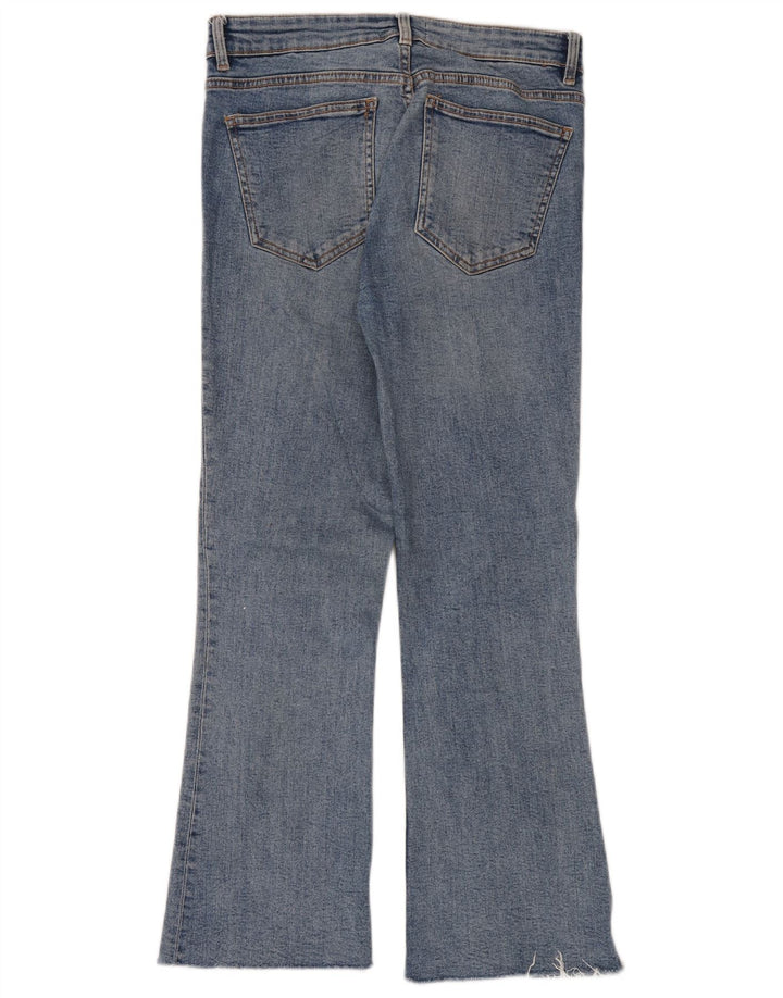 Zara Jean Bootcut Femme EU 40 Moyen W30 L28 Bleu Coton