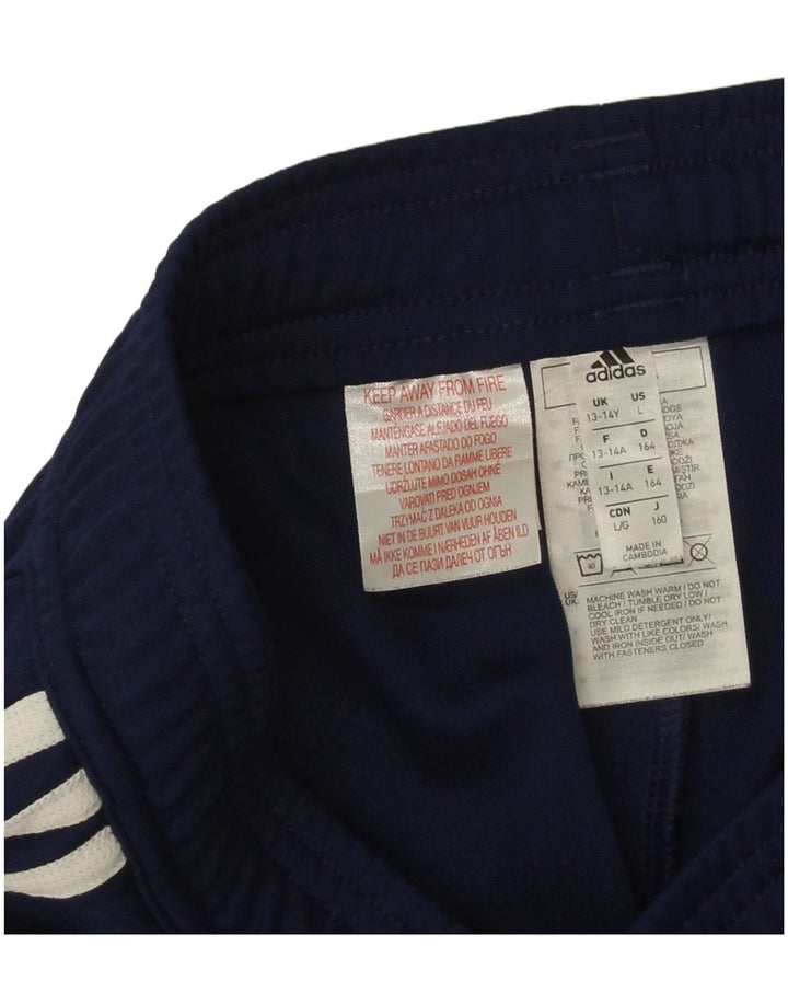 Pantalon de survêtement Adidas garçon 13-14 ans bleu marine polyester