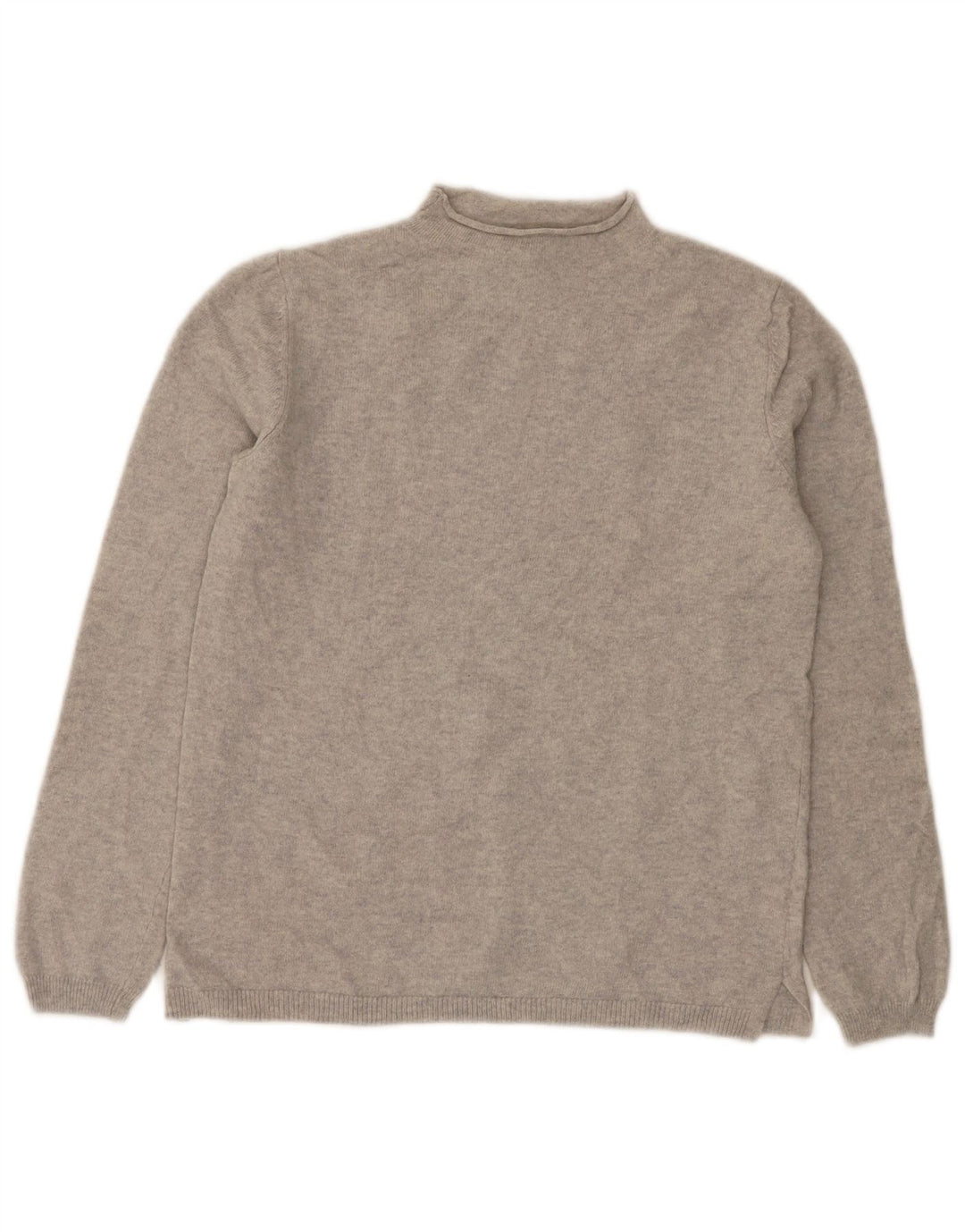 Massimo Dutti Pull col roulé pour femme UK 10 Petite laine grise