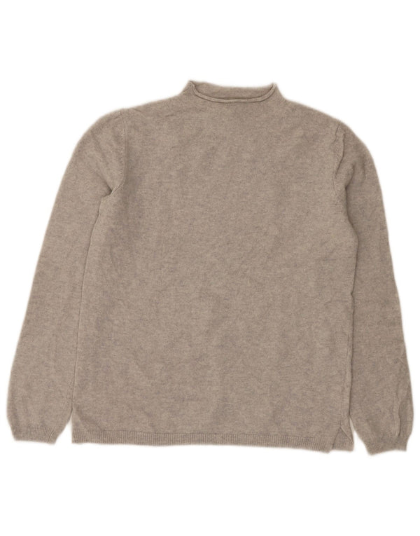 Massimo Dutti Pull col roulé pour femme UK 10 Petite laine grise
