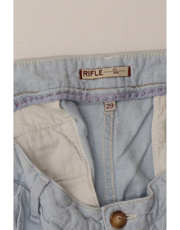 RIFLE Short Chino Pegged Femme W29 Bleu Moyen