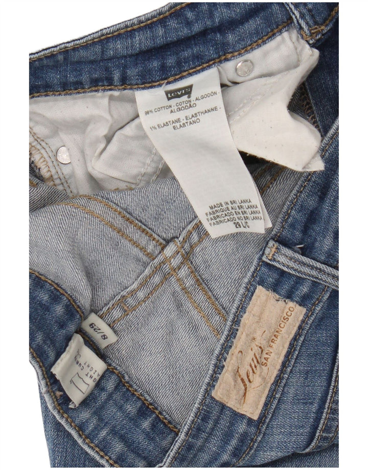 Levi's Jean droit Slight Curve Femme US 8 Medium W29 L33 Bleu Coton