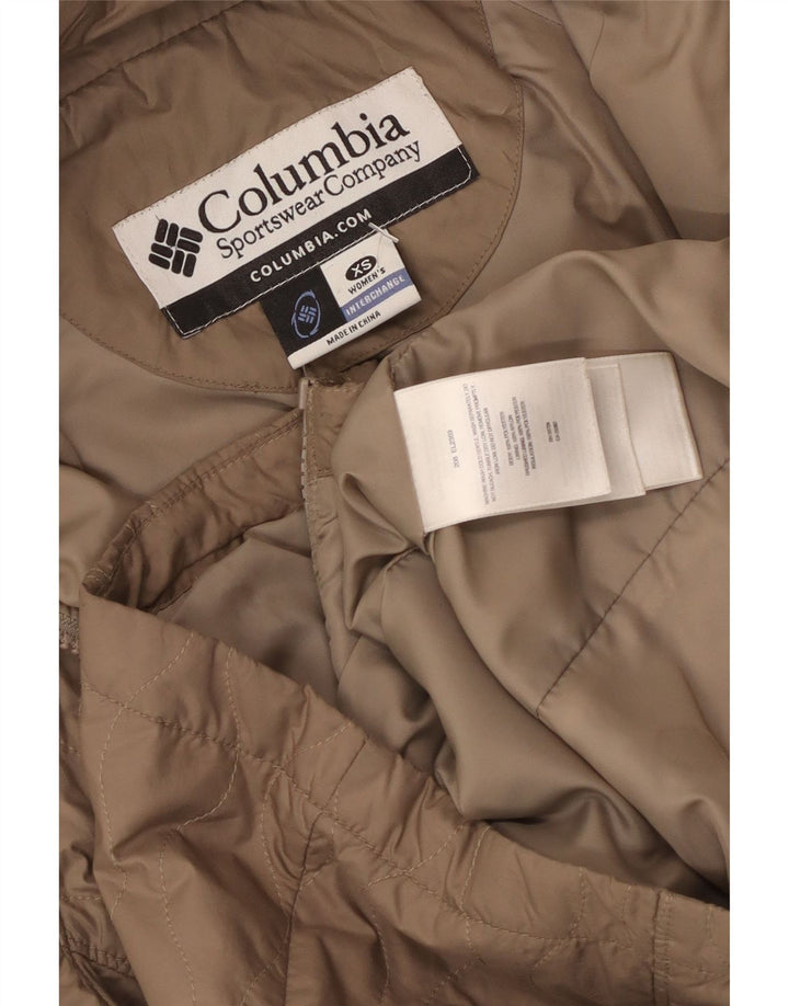 COLUMBIA Veste matelassée Interchange pour femme UK 6 XS Beige Polyester