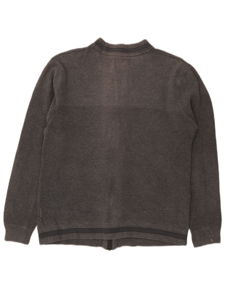 Zara Pull Cardigan Garçon 11-12 ans Gris Moyen Coton